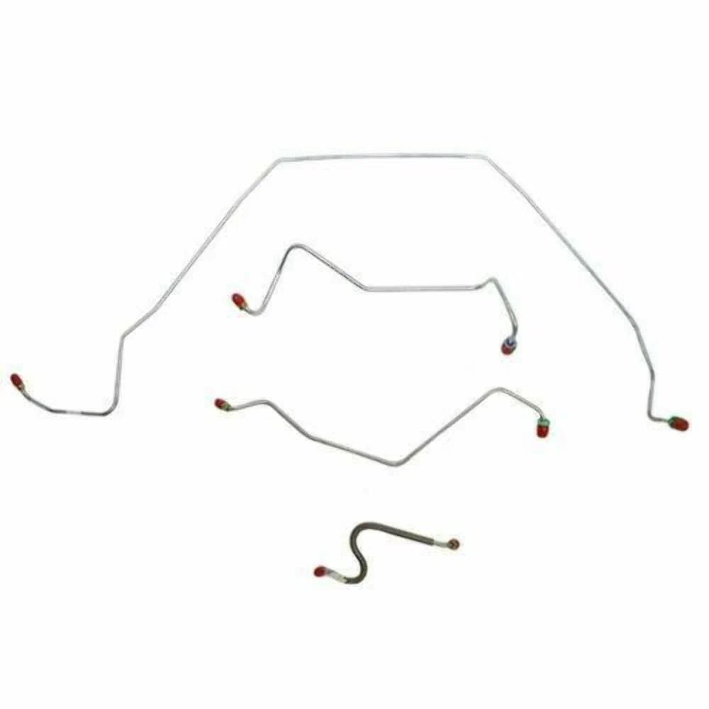 1967 Chevrolet Chevelle Front Brake Line Kit Power Drum Brakes - CKT6702SS